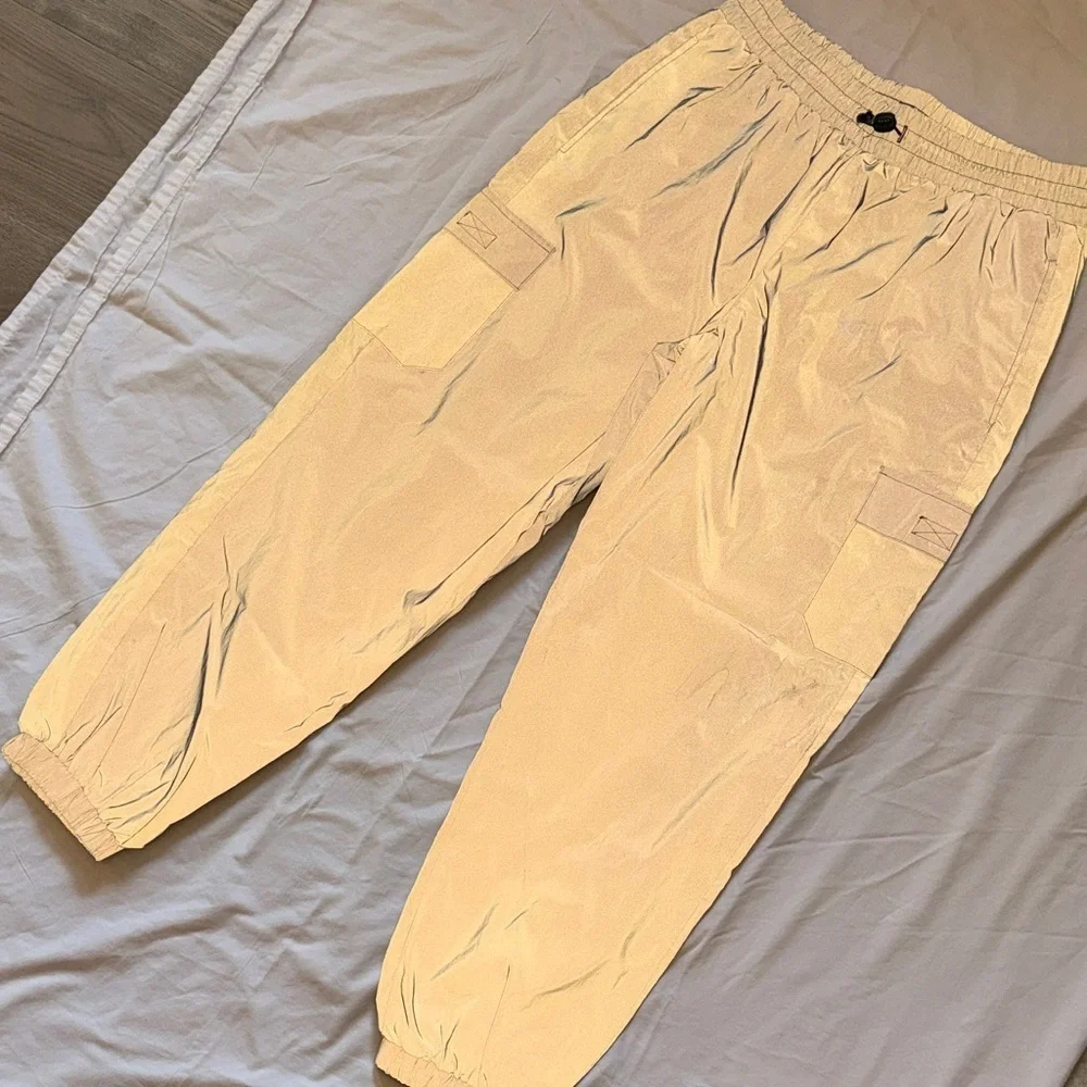 Forever 21 gray reflective Cargo Pants